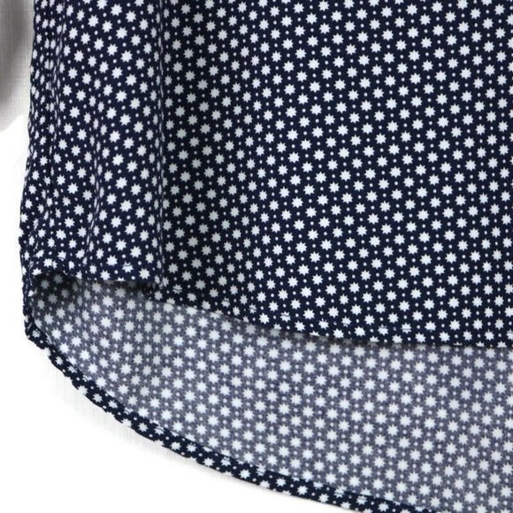 Gap Blouse Top Shirt Blue White Long Sleeve High Low XXL‎ - Picture 7 of 12